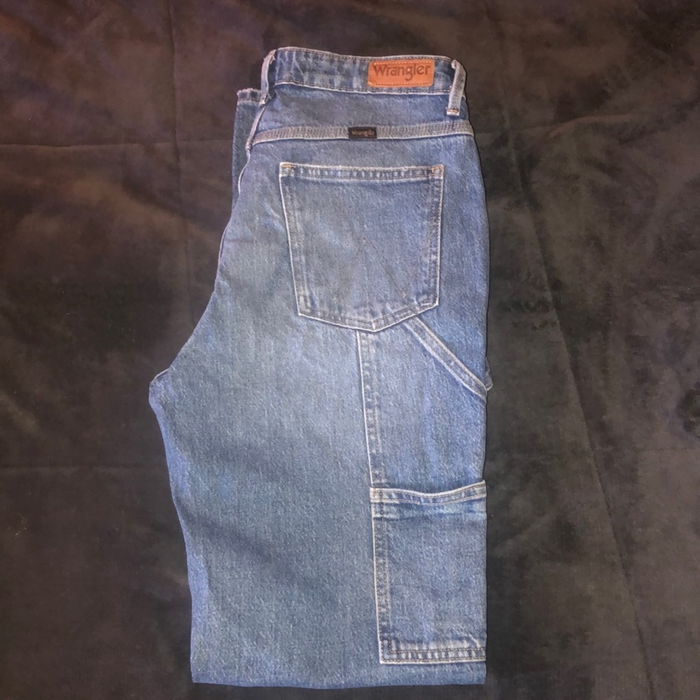 Wrangler mid rise straight jeans